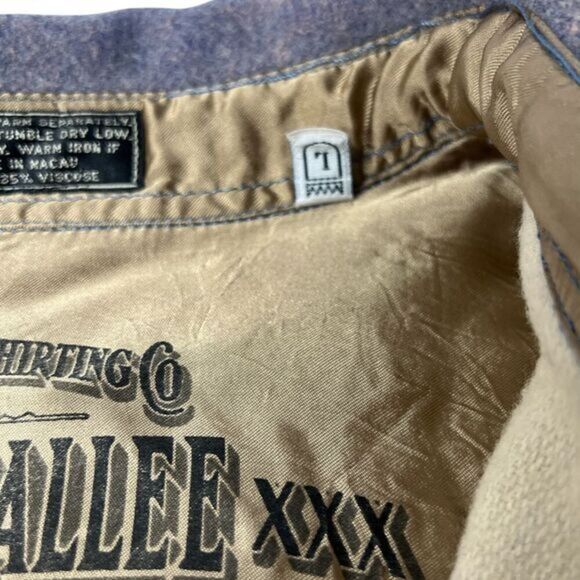 Vintage VERTE VALLEE Flannel Jacket Western Size Large - Picture 9 of 11